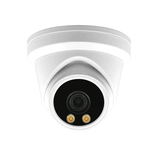 NDAA 6MP 24/7 Night ColorVu POE IP Turret Camera with built-in Mic (IPC236C)