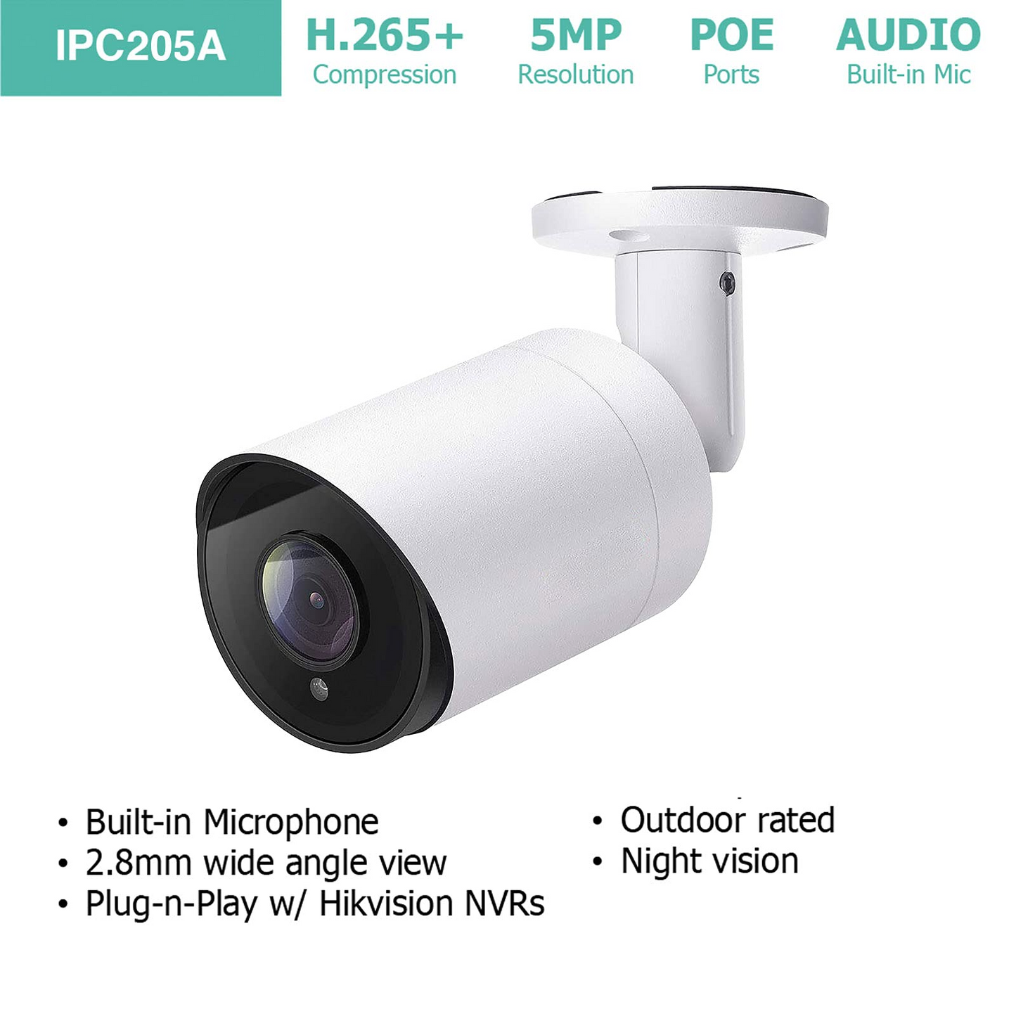 32CH 4K H.265 NVR PoE Security Camera System, (24) 6MP POE IP Cameras with Audio,8TB HDD,24-7 Recording,Plug-N-Play,100ft Night Vision, for Business,Warehouse,Restaurant,Retail