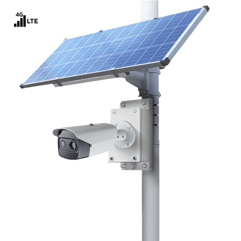 4G LTE Solar Power Camera Kit with thermal + optical Bi-spectrum Camera