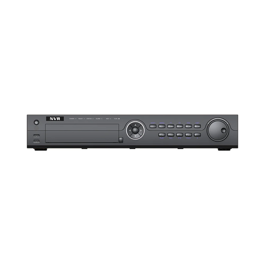 32CH NVR with 16 PoE ports, 4K resolution, max 4 HDDs, 1.5U case, support POS/LPR integration