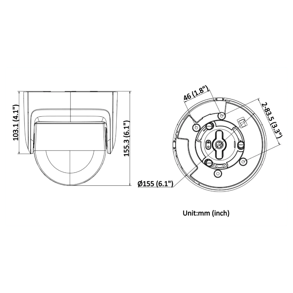8MP Dual-Lens Stitched Panoramic Camera