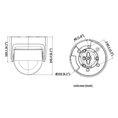 8MP Dual-Lens Stitched Panoramic Camera