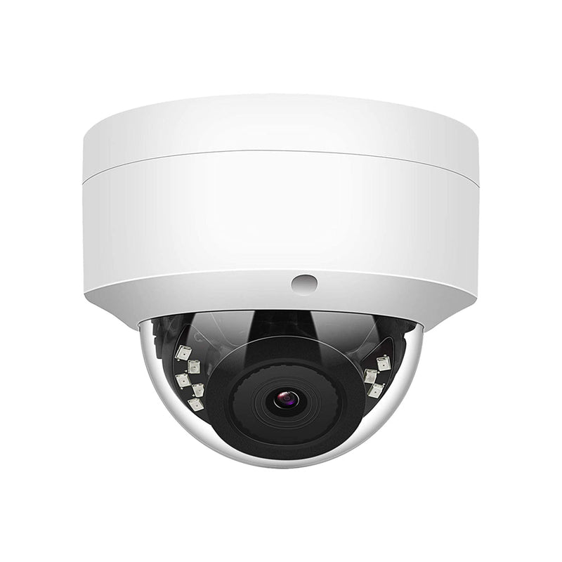 5MP POE IP Dome Security Camera with Audio, 2.8mm Wide Angle, 100ft IR Outdoor Security Camera Vandal-Proof and IP66 Waterproof with Remote Access