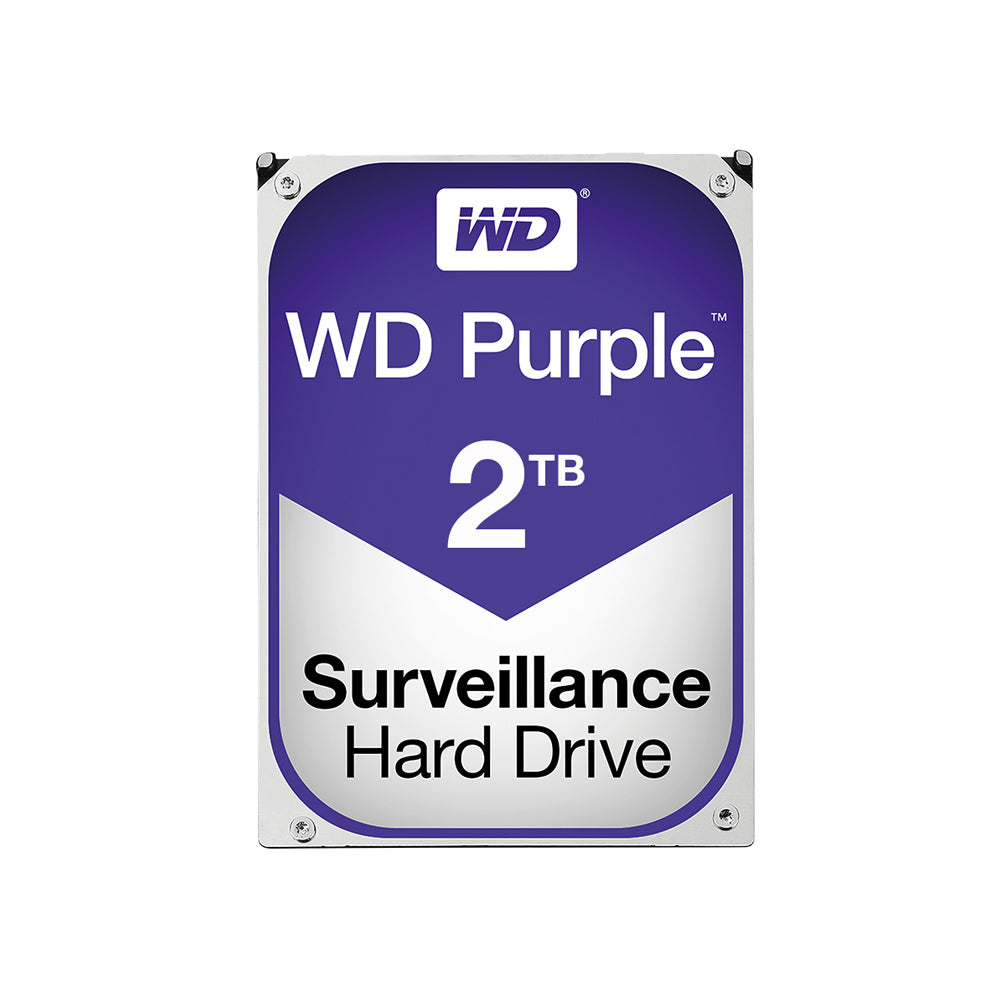 WD Purple 2TB Surveillance Hard Disk Drive - 5400 RPM Class SATA 6 Gb/s 64MB Cache 3.5 Inch (HDD-WDP2TB )