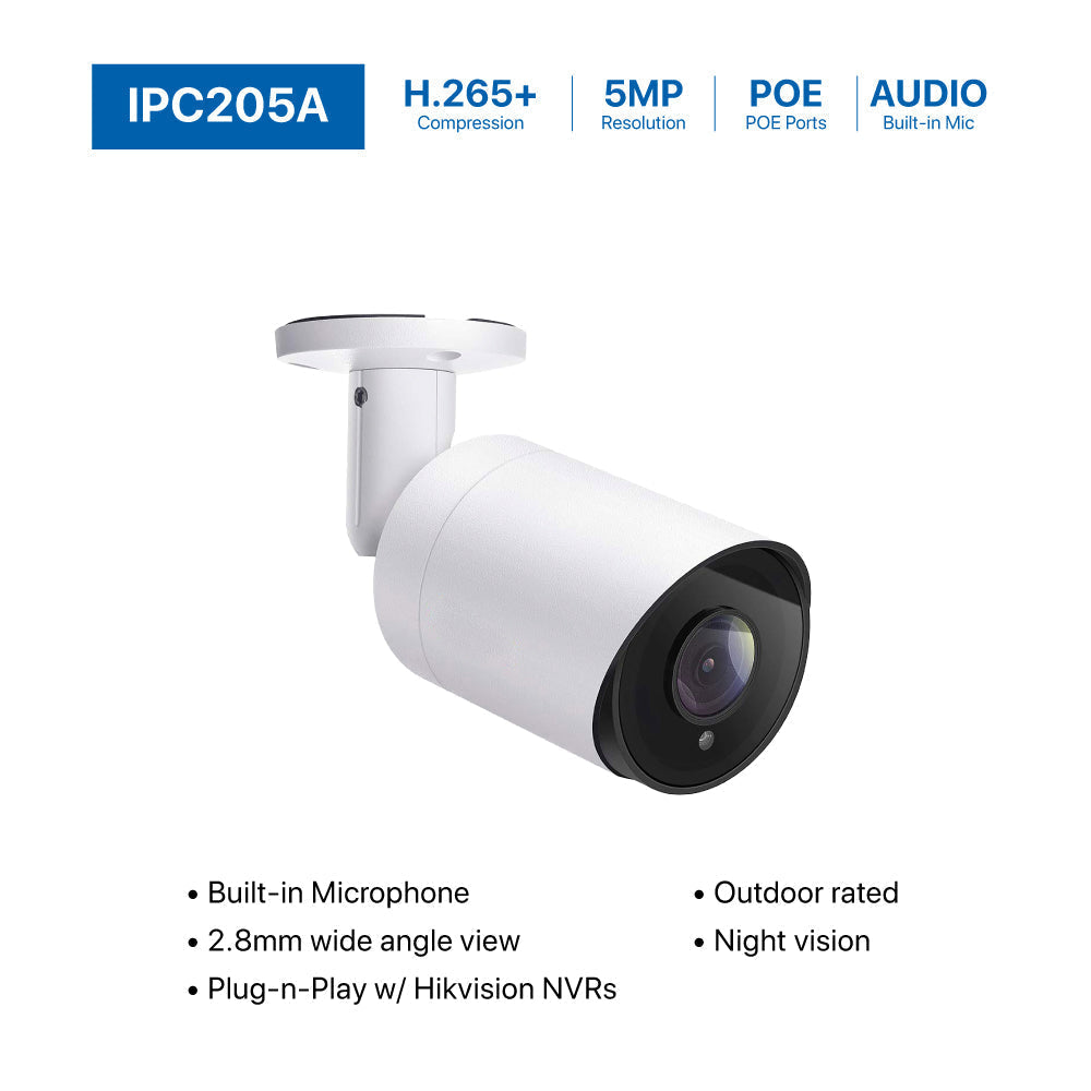 16 Channel 6MP PoE IP Camera System 16CH 4K NVR and 12 Pcs 6MP PoE Bullet Security Cameras with 4TB HDD