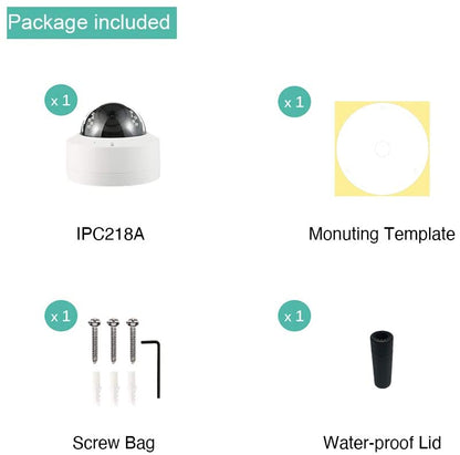 4K PoE Network Dome Camera with Microphone Audio, 8MP Night Vision IP Camera with Remote View, IP66 Waterpoof for Indoor and Outdoor Use, NDAA Compliant